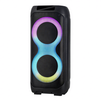 Speaker Karaoke Nirkabel YE-1220 Dual 12" 50-100W dengan LED RGB TWS dan Dua Mikrofon untuk Pesta, Luar Ruangan & Home Theatre