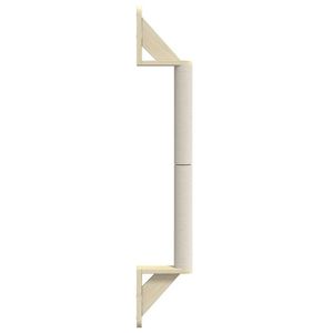 W2B VidaXL graffio da parete per gatti in legno massello naturale marrone torre dell'albero del gatto natale Idea regalo Sisal compensato - Product Image 4