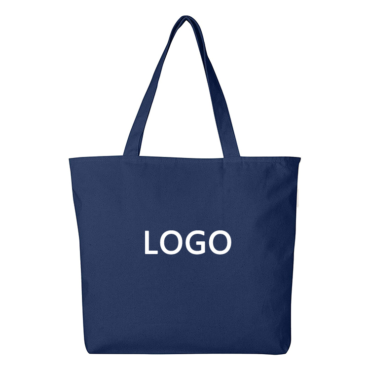 High Quality Blank Custom Print 12oz Natural Cotton Canvas Shopping Tote Bag with Logo
