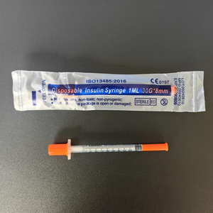 מזרקי אינסולין סטריליים 1ml 31g 5/16 אינץ' (8mm) עם מחט לשימוש חד פעמי, מזרקי אינסולין וטרינריים לסוכרת 1ml מארז 31 גייג' - Product Image 1