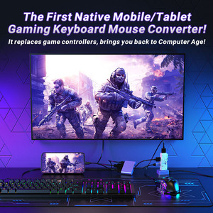 Teclado y ratón para juegos M9, paquete combinado 5 en 1, teclado con cable retroiluminado con LED arcoíris para tableta, juego móvil - Product Image 6