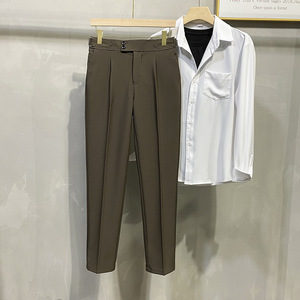 Pantalon de Ville <span class=keywords><strong>Homme</strong></span> Coupe Droite Ample Décontracté, Style Business et Habillé - Product Image 2