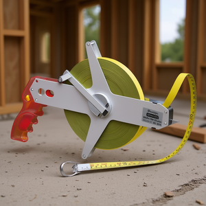 Stanley Master II Wheel Tape Measure 50m/mm Steel Blade With <b>Hook</b> For Construction And Surveying - Product Image 3