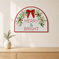 Cadre photo élégant en alliage d'aluminium irrégulier style Art Déco avec impression Joyeux Noël pour décoration murale intérieure de Noël