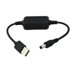 DC 5V to DC 12V USB Voltage Step Up Converter Cable,Power Supply Adapter Cable with DC Jack 5.5 x 2.5mm or 5.5 x 2.1mm