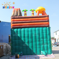 Toboggan aquatique gonflable commercial personnalisé en PVC, thème dinosaure, jouet d'extérieur pour enfants et adultes, couleur et logo personnalisables, 100-500 kg, 5-10 ans