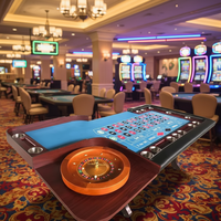 Professioneller Casino-Holz-Pokertisch 18 Zoll Roulette-Tisch 1 Stück Anpassbarer Premium-Glücksspieltisch