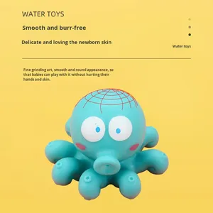 Jouets aquatiques sonores à presser personnalisés avec logo, animaux marins, pour enfants de 5 à 7 ans, pour la baignade, poulpe, crabe - Product Image 2