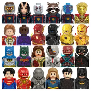 LEGUOGUO DC Super hero bat The Flash man Star-Lord Rocket Raccoon building blocks sets Mini Toys for kids G0114 G0132 KT1071