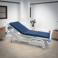Lit pliant manuel avec frein central et roulettes réglables, équipement d'infusion métallique commercial ZHONG BAI SJC-SC202-E, garantie 2 ans