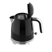 Bouilloire Électrique 1200W, Chauffe-Eau Rétro en Acier Inoxydable avec Arrêt Automatique et Protection Anti-Ébullition à Sec