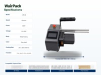 LPB-09 Machine à coussins d'air professionnelle compacte à corps métallique 110V 220V pour système d'emballage d'expédition en entrepôt e-commerce