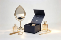 Boîte cadeau magnétique en papier pliable, emballage personnalisé avec logo, luxe, 30 ml, 50 ml, 100 ml, flacon de parfum, emballage cosmétique, vente en gros