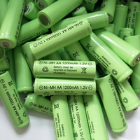 Batterie Ni-Mh AA 1.2V NIMH 600mAh 700mAh 1200mAh 2000mAh 2/3AA Ni Mh pour éclairage d'urgence Batterie rechargeable