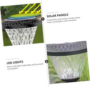 Lámpara de Poste de Puerta Europea Moderna al por Mayor, Lámpara de Seguridad para Jardín, Impermeable, Decoración para Patio Exterior, Lámpara de Pilar LED Solar - Product Image 6