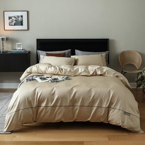 Một đơn giản thời trang và thoải mái Comforter Bộ 140 miếng thêu tinh khiết bông nước kháng 300tc chất lượng - Product Image 3