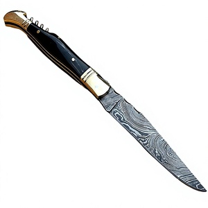 Couteau pliant de poche Laguiole Damascus pour les détaillants - Product Image 3