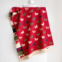 Écharpe enveloppante oversize pour femme automne-hiver, 50% polyester 50% viscose, motif poney de dessin animé, franges, double face, douce, mode festive