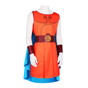 Disfraz de cosplay de Star's Edge Hercules para adultos y niños, conjunto con capa azul, cinturón, protectores de muñeca, traje de anime de poliéster - Product Image 3