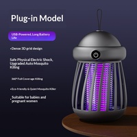 Lampe de camping portable UV LED anti-moustiques, double fonction, piège à insectes étanche à suspendre pour usage extérieur et domestique