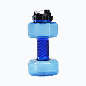 Grande gourde de 2,6 L en forme d'haltère, anti-fuite, sans BPA, avec couvercle et <span class=keywords><strong>corde</strong></span>, pour la gym, le sport, la consommation directe, les adultes et l'école - Product Image 2