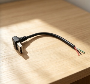 Câble USB A mâle vers extrémité ouverte à souder, personnalisé OEM, avec blindage tressé, échantillon gratuit pour appareil photo, imprimante, <span class=keywords><strong>ordinateur</strong></span> - Product Image 4
