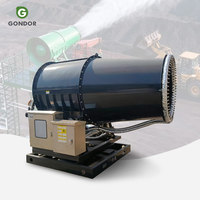 Canon à brouillard d'eau SQ-15 pour l'industrie pétrolière, modèle RDSS-50SW, pulvérisateur de contrôle de pulvérisation pour l'exploitation minière du charbon, machine anti-poussière