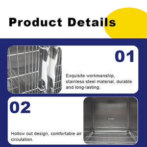 Gran oferta, jaula veterinaria Icu, aislamiento <span class=keywords><strong>Canil</strong></span>, cámara calentada por oxígeno, bancos de jaulas de calefacción infrarroja <span class=keywords><strong>para</strong></span> clínicas veterinarias - Product Image 4