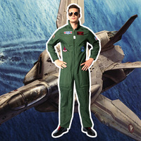Combinaison de pilote de vol BAIGE Costume de Cosplay d'halloween pour hommes adultes