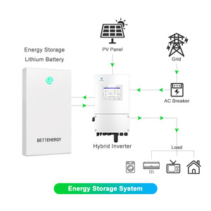 ELESHELL 10kW Grid Hybrid Monocrystalline Silicon Solar <b>System</b> Kit 10.24kWh Battery MPPT Controller Home <b>Energy</b> <b>Storage</b> <b>System</b> - Product Image 2