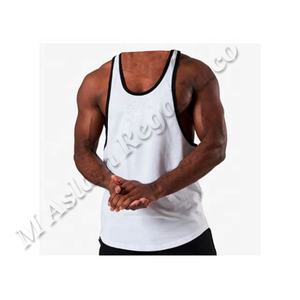 Qualité supérieure Hommes Stretch Débardeur 95% Coton 5% Spandex Conception Personnalisée pour Gym En Plein Air Fitness Singlet Hiver Brodé - Product Image 6