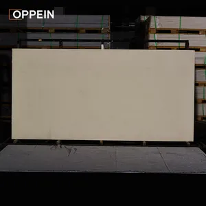OPPEIN 가짜 돌 패널 인공 돌 흰색 석영 석판 조리대