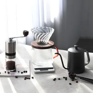 Bán Hot customable Logo Pour Over cà phê Maker Máy xay nồi bảng quà tặng cà phê Set với 100% cao cấp Hộp quà tặng bao bì