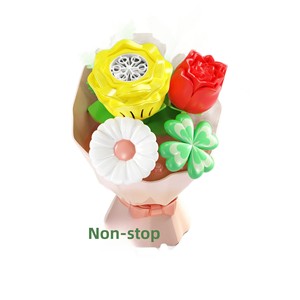 Machine à bulles automatique pour bouquet de fleurs avec lumière LED, souffleur de bulles électrique <span class=keywords><strong>romantique</strong></span> pour la Saint-Valentin, mariage, anniversaire, cadeau - Product Image 2