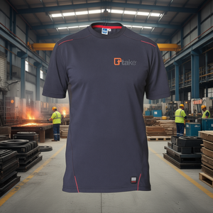 Ttake T-shirt à manches courtes gris taille S Workwear - Product Image 3