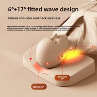 NINGDECRIUS Masseur cervical infrarouge de physiothérapie, appareil de pétrissage automatique pour le cou et les épaules, coussin de massage à brancher