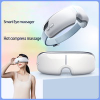 Masseur oculaire à pression d'air, vibrations pulsées, thérapie chaude/froide, musique, matériau ABS, batterie 1000 mAh, USB Type-C, masque de soin des yeux visible