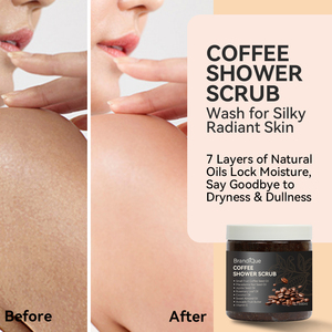 Équipe professionnelle de R & D organique blanchissant hydratant exfoliant nettoyant en profondeur visage et corps gommage au café - Product Image 2