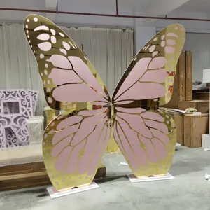 Luxury New Design Party Supplies Wedding Butterfly Acrylic Backdrop For Backdrop Stand