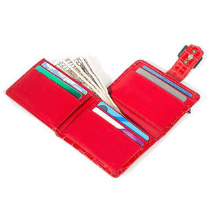 <span class=keywords><strong>Portafogli</strong></span> con cerniera piccolo Bifold portamocche per carte RFID custodia bloccante da <span class=keywords><strong>donna</strong></span> <span class=keywords><strong>portafogli</strong></span> con finestra di identità - Product Image 4