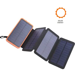 Amazon New Trending Device Solar Power Bank Big Helper for Outdoor Activities High Power LED Torch with 3 Modes Light