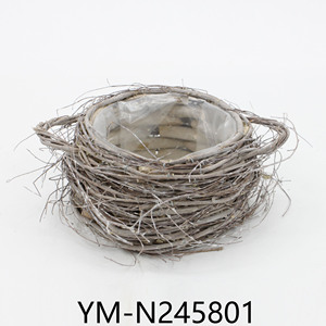 Handmade Storage <strong>Basket</strong> with Handle Vintage <strong>Basket</strong> - Product Image 2