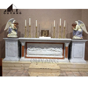 QUYANG Altar <span class=keywords><strong>de</strong></span> Mármol Personalizado <span class=keywords><strong>de</strong></span> Estilo Occidental Tallado a Mano, Suministros para <span class=keywords><strong>Iglesia</strong></span> <span class=keywords><strong>Católica</strong></span>, Mesa <span class=keywords><strong>de</strong></span> Altar <span class=keywords><strong>de</strong></span> Piedra Natural - Product Image 3