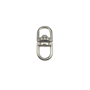 Porte-clés mousqueton en acier inoxydable, rond, moderne, simple, en métal, résistant, accessoires pour clés - Product Image 5
