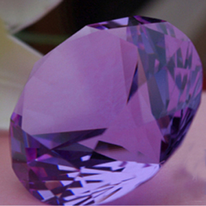 Aliexpress Purple Amethyst Glass Crystal Diamond Factory Desk Decoration Decorative Glass <strong>Gems</strong> Lavender Diamond Crystal <strong>Crafts</strong> - Product Image 3
