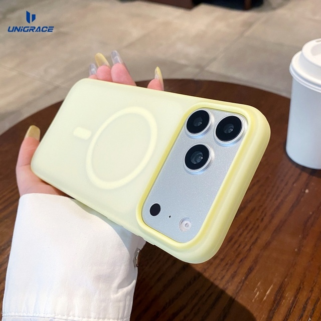 For iphone Silicone case 17 Pro 17 Pro Max Phone case Protective Luxury Magnetic Phone case Jelly Silicone Phone Cover