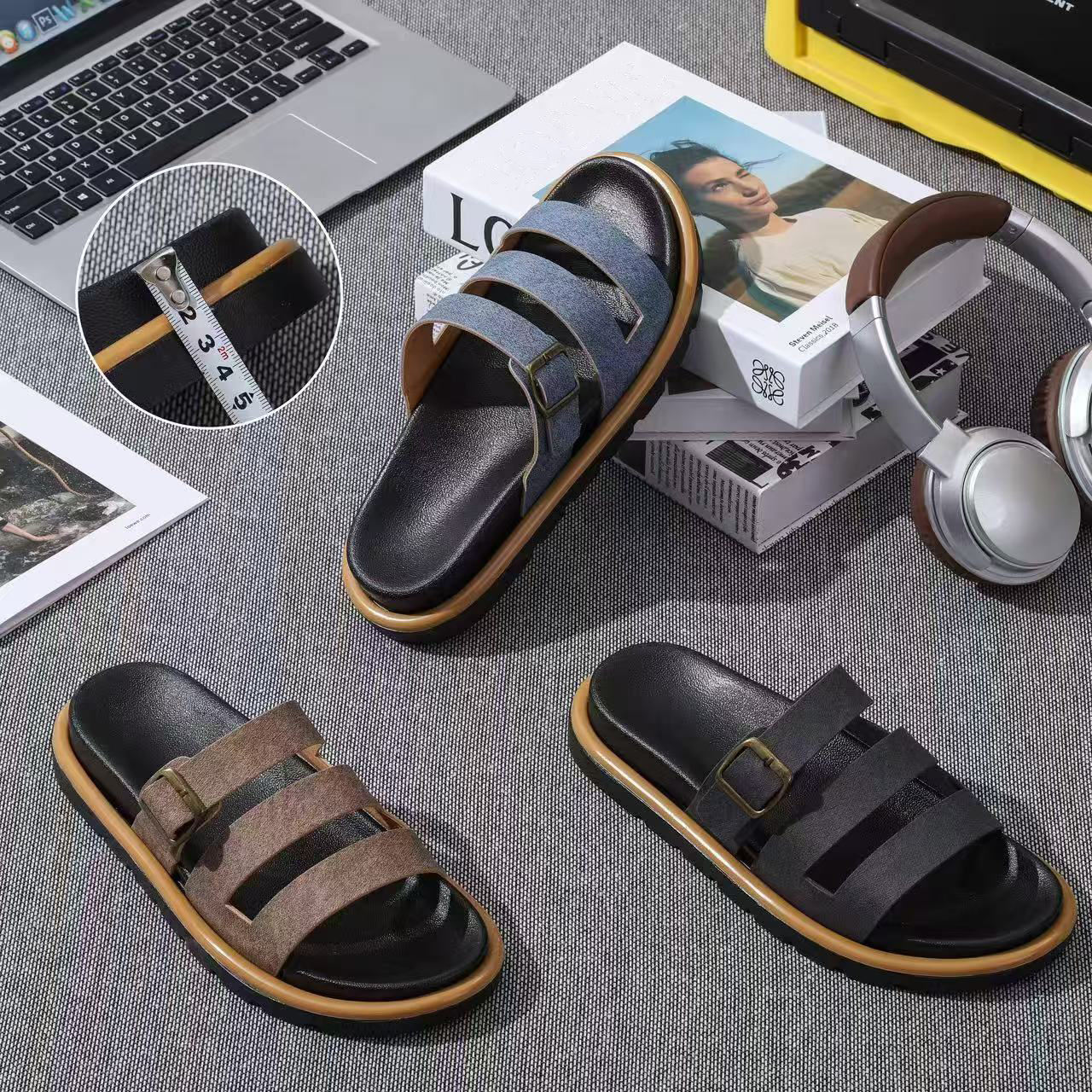 Fashion Sandal Chappal Sleeper Women Men PVC Slides