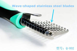 Accesorios DE ASEO <span class=keywords><strong>seguro</strong></span> para mascotas Herramienta de eliminación de <span class=keywords><strong>perros</strong></span> Peine de rastrillo de piel para <span class=keywords><strong>perros</strong></span> y gatos - Product Image 6