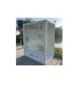 บูธแสดงนิตยสารข้อความแบบกำหนดเองที่ตั้งแสดงสินค้าแบบพกพา8FT 4ft โดย3ft เหมาะสำหรับงานแสดงสินค้างานทางการตลาดและนิทรรศการ - Product Image 5