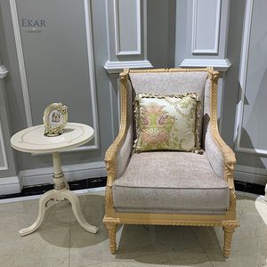 De luxe de Style Antique <span class=keywords><strong>fauteuil</strong></span> Classique En Bois Sculpté chaise De Loisirs - Product Image 4